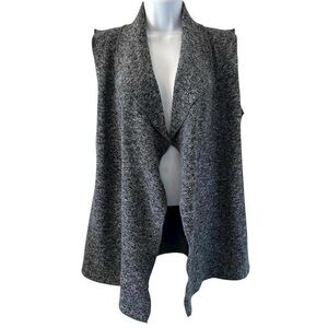 Grunge Punk Stillwater Supply Co. Grey Open Front Cabincore Vest